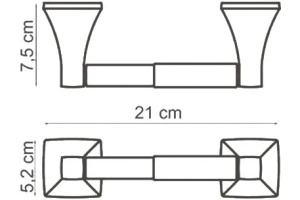 Держатель туалетной бумаги Wasserkraft Wern K-2522 - 3