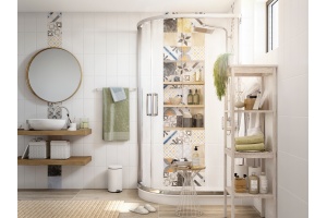 Душевой уголок STWORKI Лунд DE018RBL80110200CH 110x80 см профиль хром глянец - 2