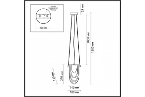 Подвесной светильник Lumion Ochre 6515/1 - 3