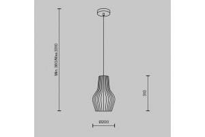 Подвесной светильник Maytoni Roots MOD191PL-01W - 2
