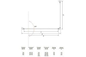 Душевой уголок Veconi Rovigo 80х70, черный (RV033B-7080-01-C7) - 2