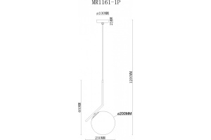 Подвесной светильник MyFar Pierre MR1161-1P - 3