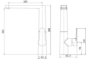Смеситель Bien Lado BE11011108 для кухонной мойки - 2