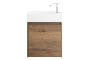 Тумба с раковиной Belbagno Kraft Mini 50 R темное дерево - 2