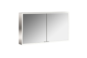 Emco Asis prime Зеркальный шкаф 1200х152хh700мм, навесной, 2 дверки, 2 стекл.полки LED-подсветка сенсорн., розетка, боковые панели зеркало