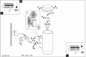 Светильник на штанге Eglo ПРОМО Riga-LED 96505 - 2