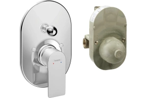 Смеситель для ванны с душем Hansgrohe Rebris E хром - 2