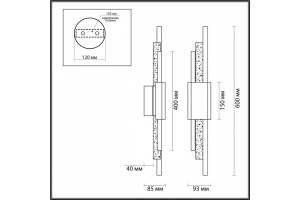 Бра Odeon Light Marmi 4361/10WL - 3