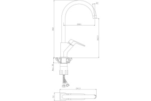 Смеситель Olive'S Aragon 10430AN для кухонной мойки - 2