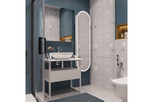 Тумба с раковиной DIWO Элиста 70, белая - 2