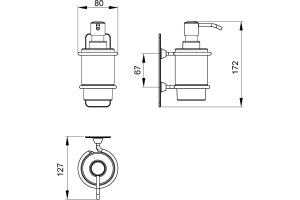 Дозатор Timo Nelson 150038/00 хром - 2
