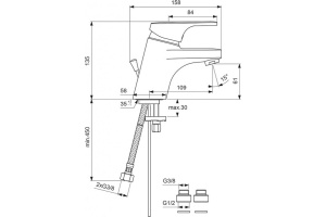 Смеситель для раковины Vidima Form хром (BA061AA) - 2