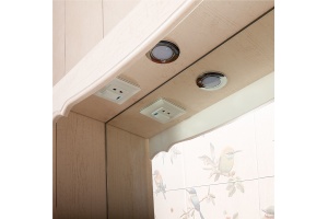 Зеркало Бриклаер Кантри 65 бежевый дуб - 3