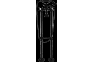 Смеситель напольный для ванны Rav Slezak Morava retro черный матовый