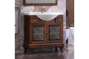 Тумба под раковину Opadiris Борджи 85 темное дерево - 2