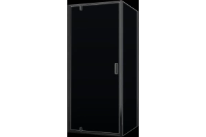 Душевой уголок Wasserkraft Elbe 80x100 профиль черный стекло прозрачное - 2