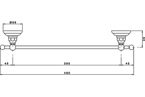 Полотенцедержатель Nicolazzi Classica (1484CR) - 2