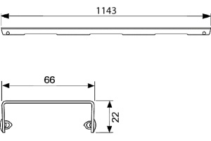 Решетка TECE TECEdrainline Basic 6 012 10 120 см - 3