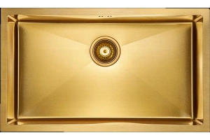 Мойка кухонная Paulmark Valde 74 брашированное золото