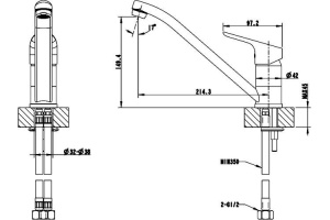 Смеситель Bravat Drop F74898C-2 для кухонной мойки - 3