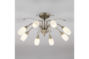 Люстра на штанге Eurosvet Ginevra 30280/8 античная бронза