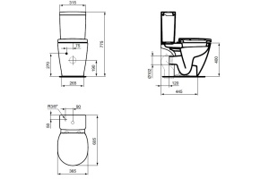 Крышка-сиденье для унитаза Ideal Standard Connect Space с микролифтом петли хром - 3