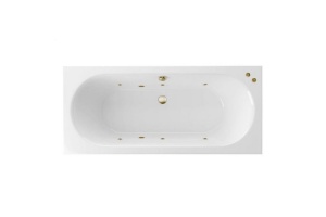 Ванна акриловая Excellent Oceana Soft 160х75 с гидромассажем белый - бронза