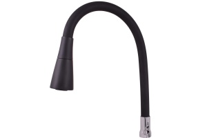 Гибкий излив смесителя Rav Slezak черный матовый - хром
