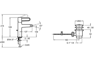 Смеситель для биде Jacob Delafon Odeon Rive Gauche черный матовый - 2