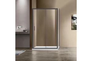 Душевой уголок Vincea Garda 150х90 профиль сталь стекло прозрачное