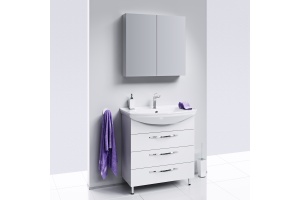 Тумба для комплекта Aqwella Allegro 75 с 3 ящиками - 3