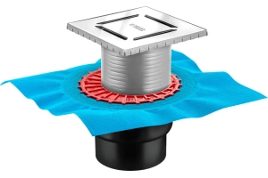 Душевой трап Berges Zentrum Norma 15х15 хром матовый