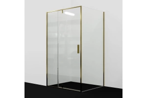 Душевой уголок WasserKRAFT Aisch 120x80 профиль золото стекло прозрачное
