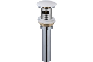 Донный клапан для раковины WeltWasser WW PP MT-WT с переливом матовый белый (10000003731)