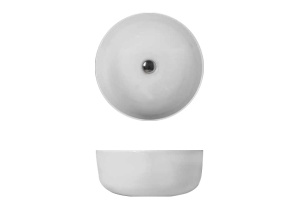 Kerasan Nolita Раковина чаша d 40 h 15см,, без отв под смеситель, цвет белый матовый - 2