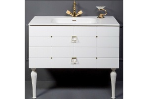 Тумба под раковину Armadi Art Vallessi Avangarde Piazza 80 белый - золото