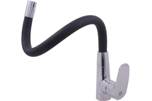 Смеситель для кухни Rav Slezak Amur с гибким изливом хром - черный матовый - 2