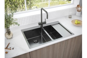 Мойка кухонная Paulmark Liga L 78 темный хром  - 3