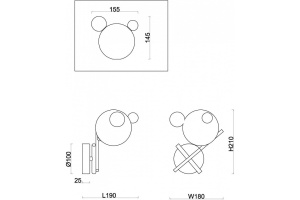 Бра Freya Flaty FR5374WL-01BS - 2
