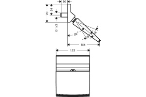 Верхний душ Hansgrohe Raindance 150 1jet 26443000 Rainfall Stream - 3