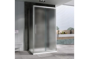 Душевой уголок Abber Schwarzer Diamant 100х100 хром стекло матовое