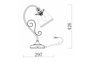 Настольная лампа Freya Driana FR2405-TL-01-BZ - 2