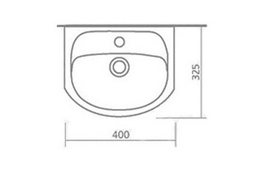 Мебельная раковина Санта Стандарт 40 см (Манго40) - 2