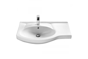 Мебельная раковина Stella Polar Коралл 83 правая белая