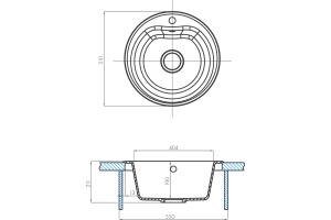 Мойка кухонная AQUATON Мида кофе - 3