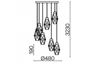 Подвесной светильник Maytoni Coctail time MOD325PL-07G - 2