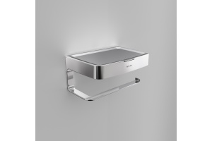 Держатель туалетной бумаги AM.PM Inspire V2.0 A50A341500 с полочкой для телефона и контейнером - 2