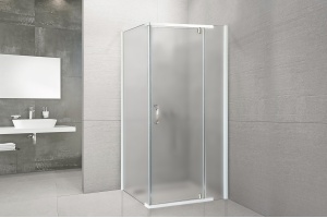 Душевой угол Royal Bath HPVD 80х90 профиль белый стекло матовое - 2