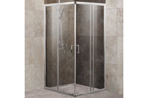 Душевой уголок BelBagno Unique A-2-75/90-C-Cr стекло прозрачное