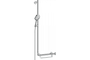 Душевой набор Hansgrohe Raindance Select S 120 3jet со штангой 110 см, левосторонний, хром 26324000